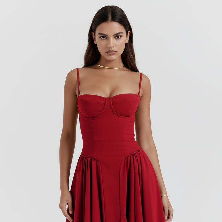 Aria Bustier Midi Dress