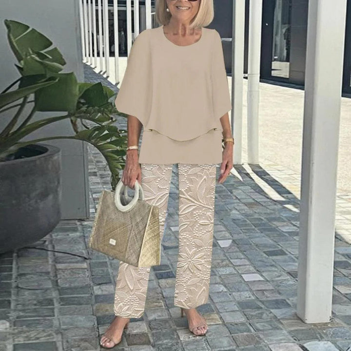 Sara - Chiffon Two-Piece Suit