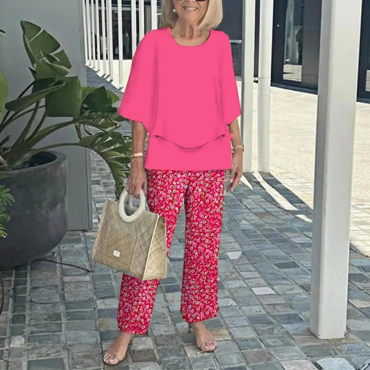Sara - Chiffon Two-Piece Suit