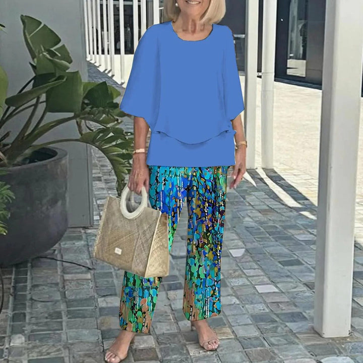 Sara - Chiffon Two-Piece Suit