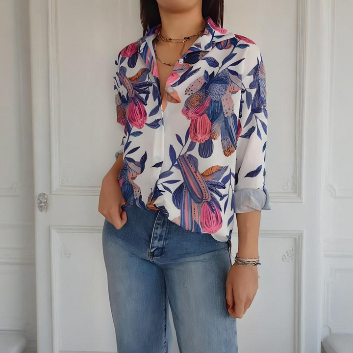 Mila – Floral Print Blouse