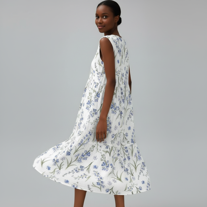 Mila Floral Print Midi Dress